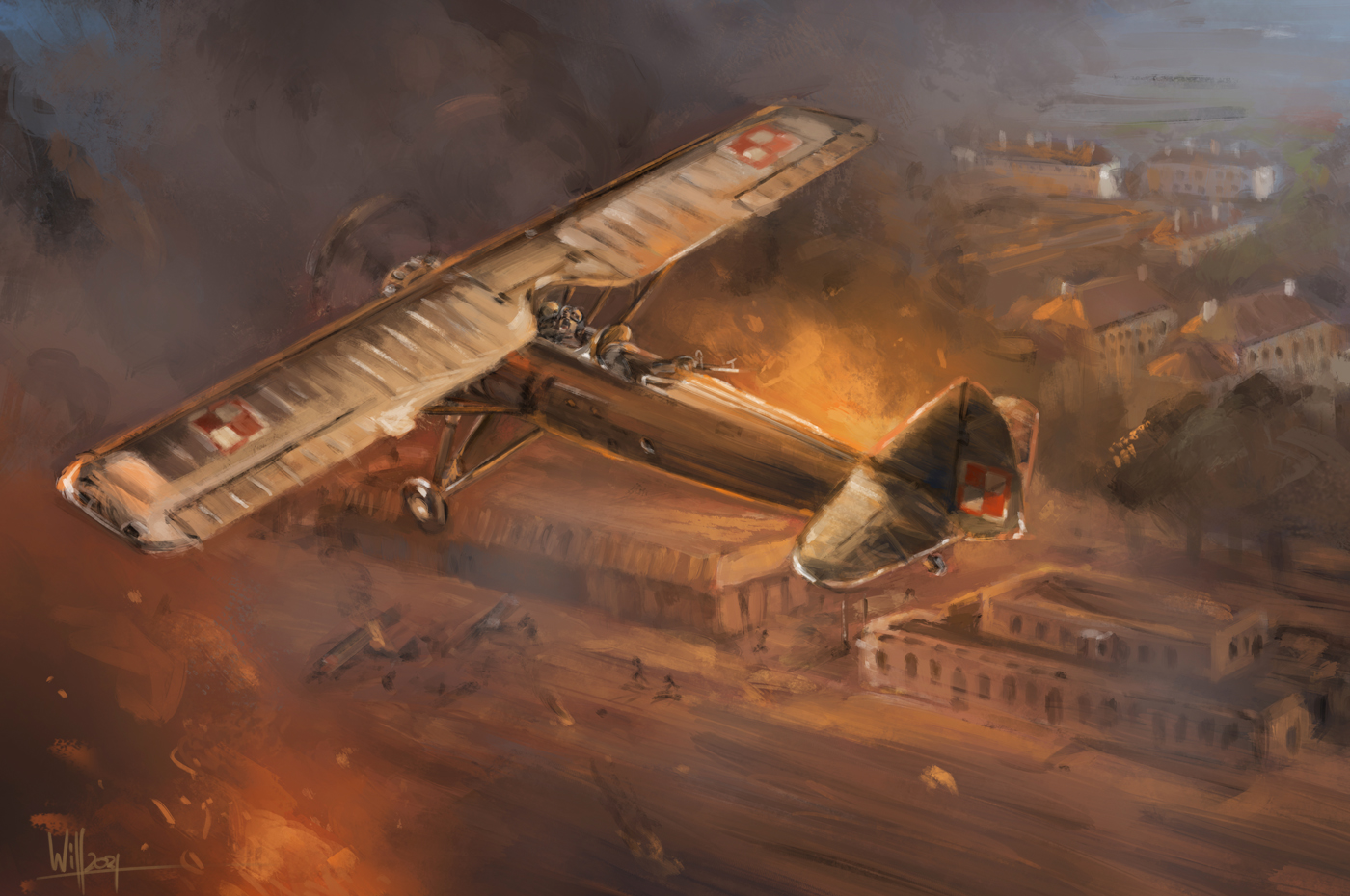 Oldřich Keslter odlétá z Deblinu